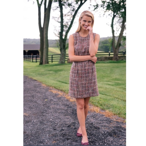 Gal Meets Glam Dresses & Skirts - Gal Meets Glam Ramona Sleeveless Tweed Shift Dress